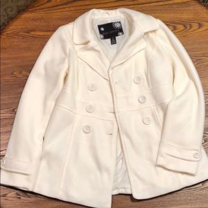 Ivory pea coat